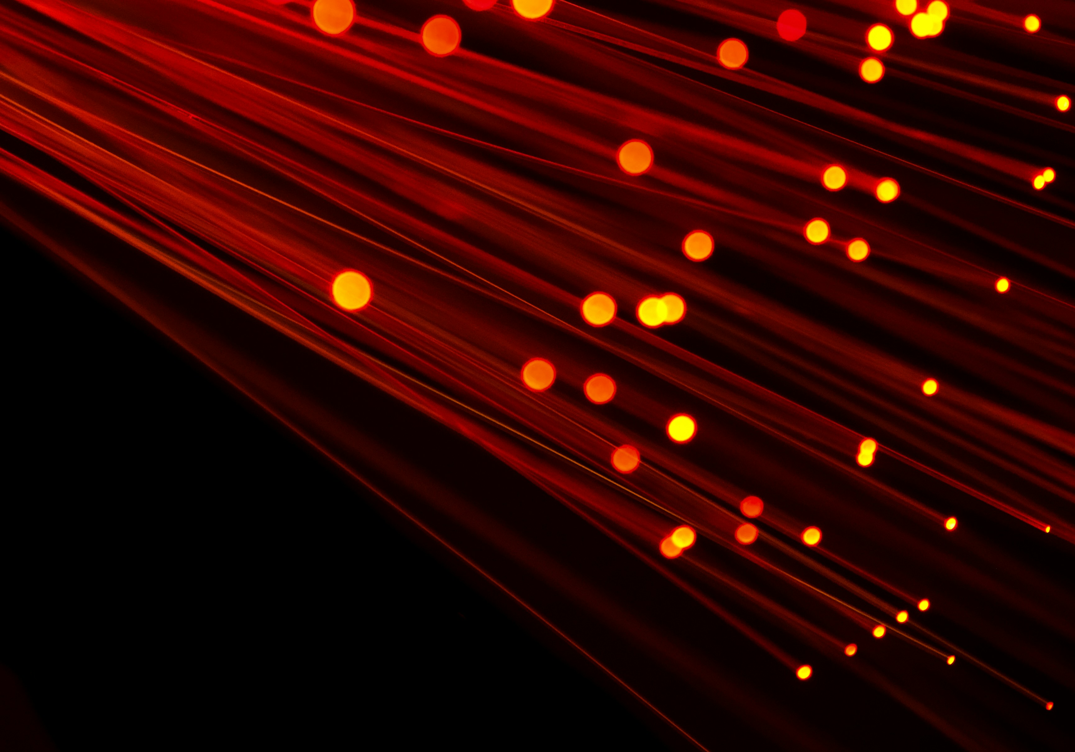 Abstract red and gold palette image of nodes.